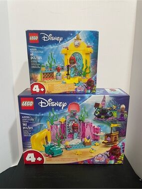 Lego Disney Ariel Sets - Pink, Yellow, Blue, Green